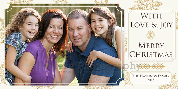 Glitter Snowflake 4x8 Photo Card $35 for 25 w/ Envelopes